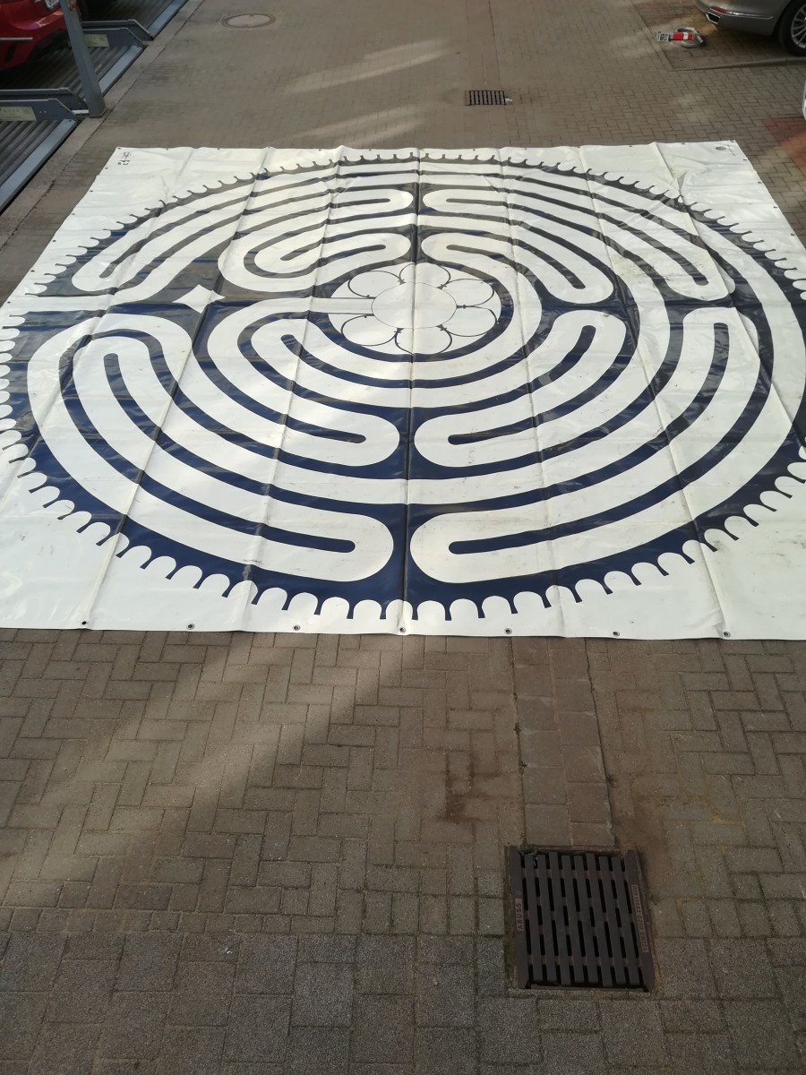 Labyrinthmatte 6 x 6 m